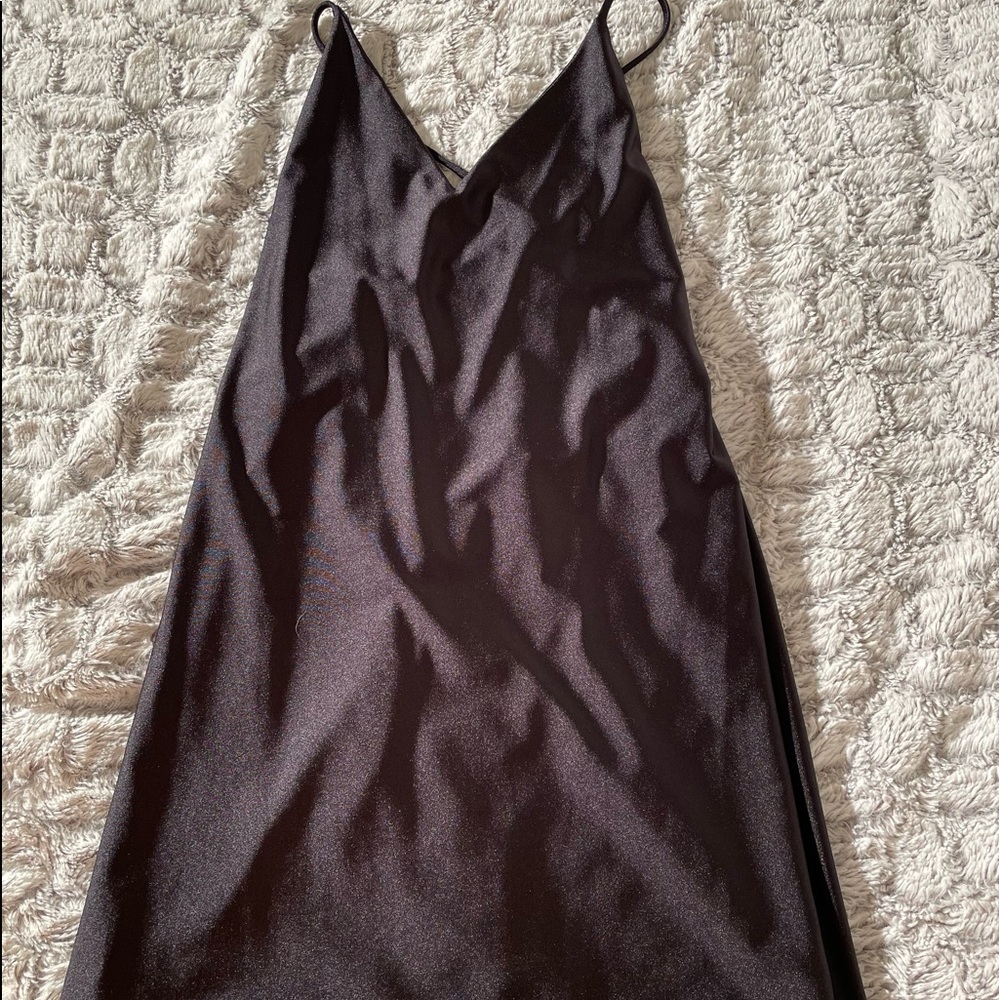 Black Silk Mini Dress